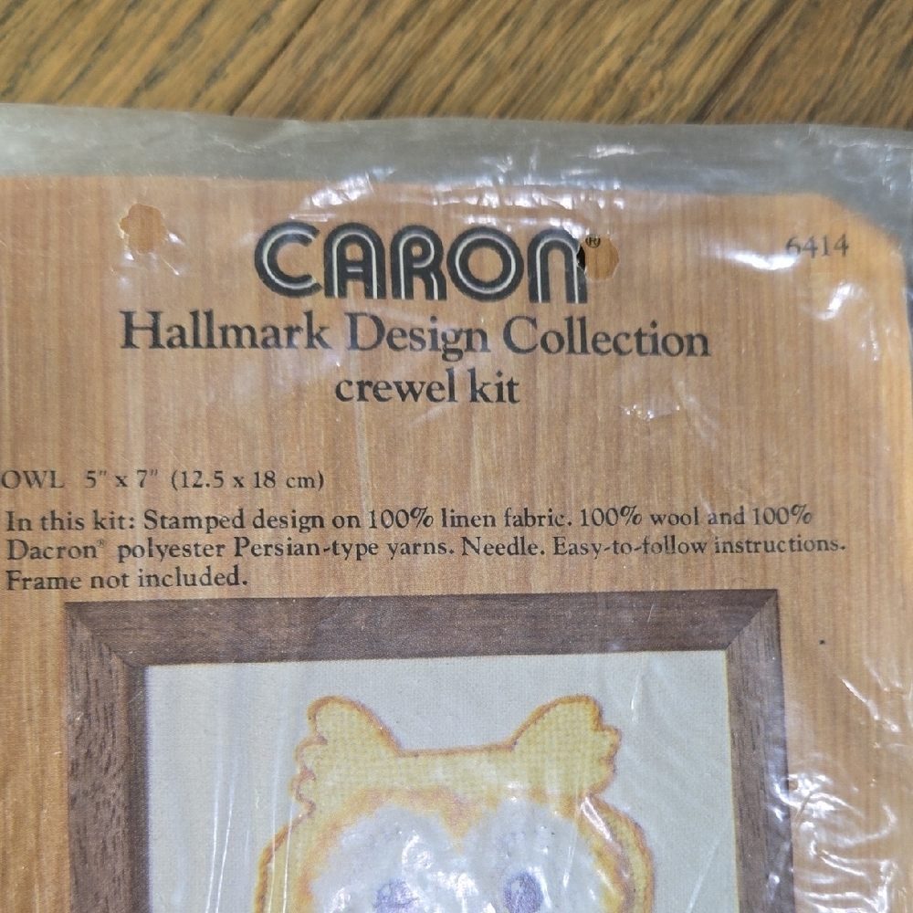 Pair Of Vintage Caron Hallmark Design Collection Crewel Kits - Picture 5 of 7